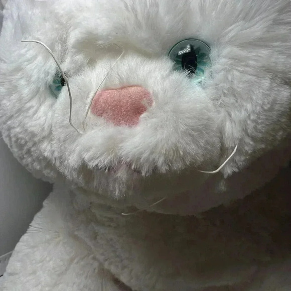 Build a Bear White Cat Blue Eyes Plush 16” November 2012 Retired - Picture 6 of 6